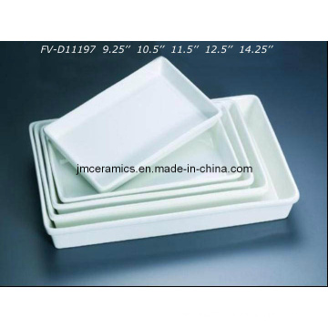 Porcelain Rectangular Plate (FV-D11197)